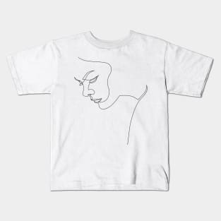 Dismal - one line art Kids T-Shirt